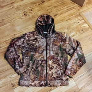 Mens Camo Hoodie Zip-Up Sweater Size M by Realtree